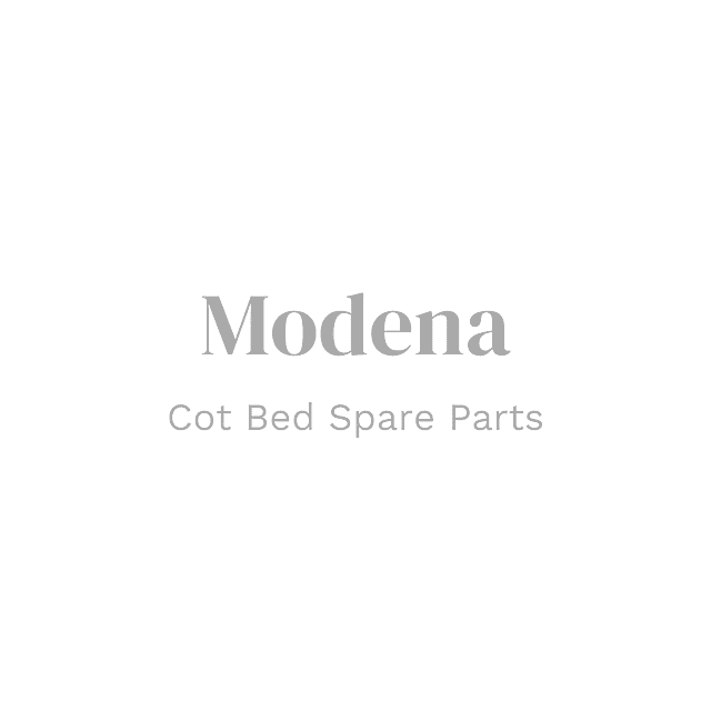 Modena Cot Bed Left Triangle - Grey Ash/White